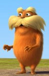 The first look at the Lorax, who will be voiced by Danny DeVito.