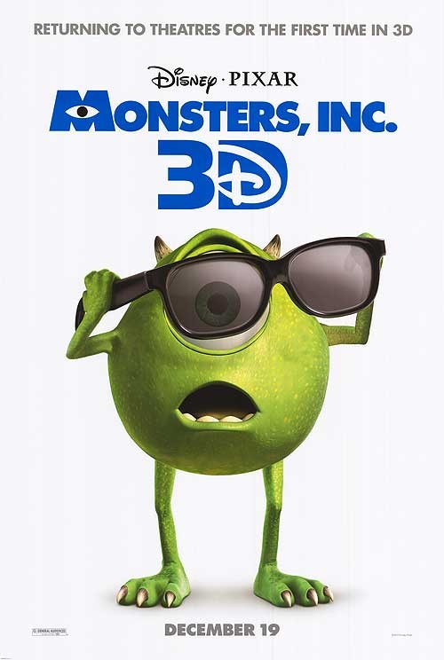 Monsters, Inc. 3D Movie Poster - #102285