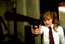 Chloe Moretz stars as Hit Girl/Mindy Macready in Lionsgate Films' "Kick-Ass". 16220 photo
