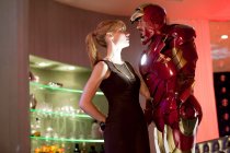 Gwyneth Paltrow stars as Pepper Potts and Robert Downey Jr. stars as Tony Stark/Iron Man in Paramount Pictures' "Iron Man 2". 16754 photo