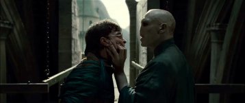 Daniel Radcliffe as Harry Potter and Ralph Fiennes as Lord Voldemort in Warner Bros. Pictures' fantasy adventure 