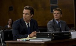 Mick Haller (Matthew McConaughey, left) and Louis Roulet (Ryan Phillippe, right) in The Lincoln Lawyer. Photo credit: Saeed Adyani 35363 photo