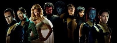 Magneto, Dr. Moira MacTaggert, Emma Frost, Azazel, Beast, Havok, Angel Salvadore, Mystique, Professor Charles Xavier (from left to right). 37915 photo