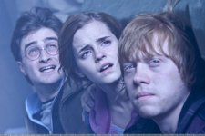 Harry Potter, Hermione Granger and Rupert Grint in the final episode of the Harry Potter story. 40004 photo