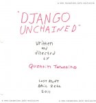 The cover of the last draft of the Django Unchained script 47185 photo