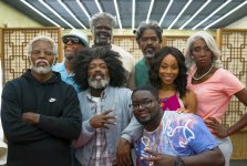 Exclusive first look photo of Kyrie Irving, Reggie Miller, Nate Robinson, Shaquille O’Neal, Lil Rel Howery, Chris Webber, Erica Ash, and Lisa Leslie in UNCLE DREW, a Summit Entertainment release produced by Temple Hill in association with PepsiCo’s Creators League Studios, that will hit theaters on June 29, 2018. Photo Credit: Quantrell Colbert. 487317 photo