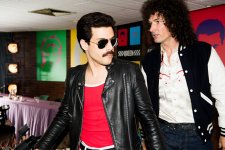Rami Malek (Freddie Mercury) and Gwilym Lee (Brian May) star in Twentieth Century Fox’s BOHEMIAN RHAPSODY. Photo Credit: Alex Bailey. 489312 photo