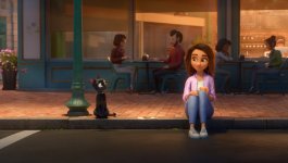 Bob (voiced by Simon Pegg) and Sam Greenfield (voiced by Eva Noblezada) in “Luck,” premiering August 5, 2022 on Apple TV+. 648346 photo