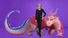 Jane Fonda and her character The Dragon in “Luck,” premiering August 5, 2022 on Apple TV+. 648350 photo