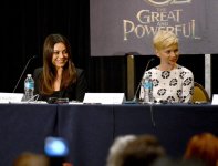  Mila Kunis and Michelle Williams speak at the panel. 97563 photo