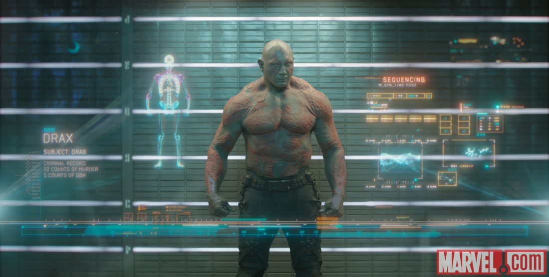  Dave Bautista stars as Drax in Marvel's Guardians of the Galaxy 