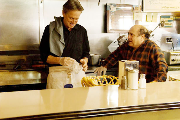  Michael Douglas stars as Ben and Danny DeVito stars as Jimmy in Anchor Bay Films' &quot;Solitary Man&quot;.