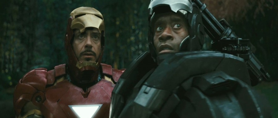  Robert Downey Jr. stars as Tony Stark/Iron Man and Don Cheadle stars as Col. James 'Rhodey' Rhodes in Paramount Pictures' &quot;Iron Man 2&quot;.