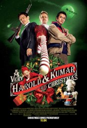 A Very Harold & Kumar 3D Christmas movie poster