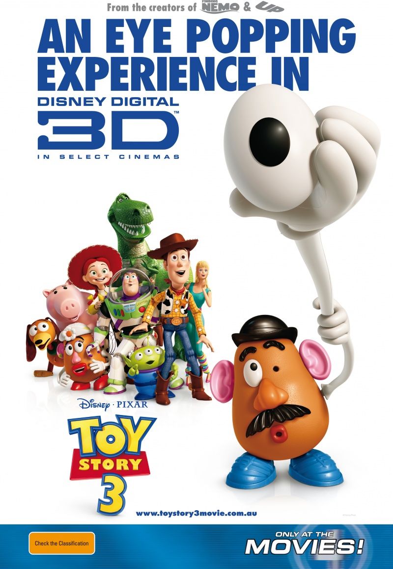  Toy Story 3 in Disney Digital 3D Poster from Australia
