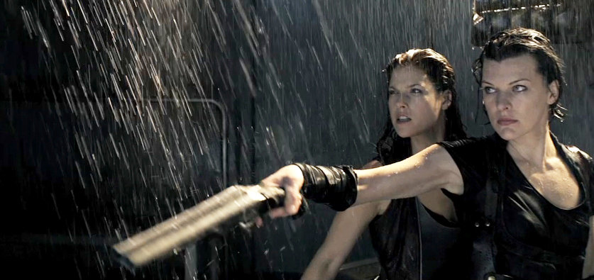  Ali Larter stars as Claire Redfield and Milla Jovovich stars as Alice in Screen Gems' &quot;Resident Evil: Afterlife&quot;. 