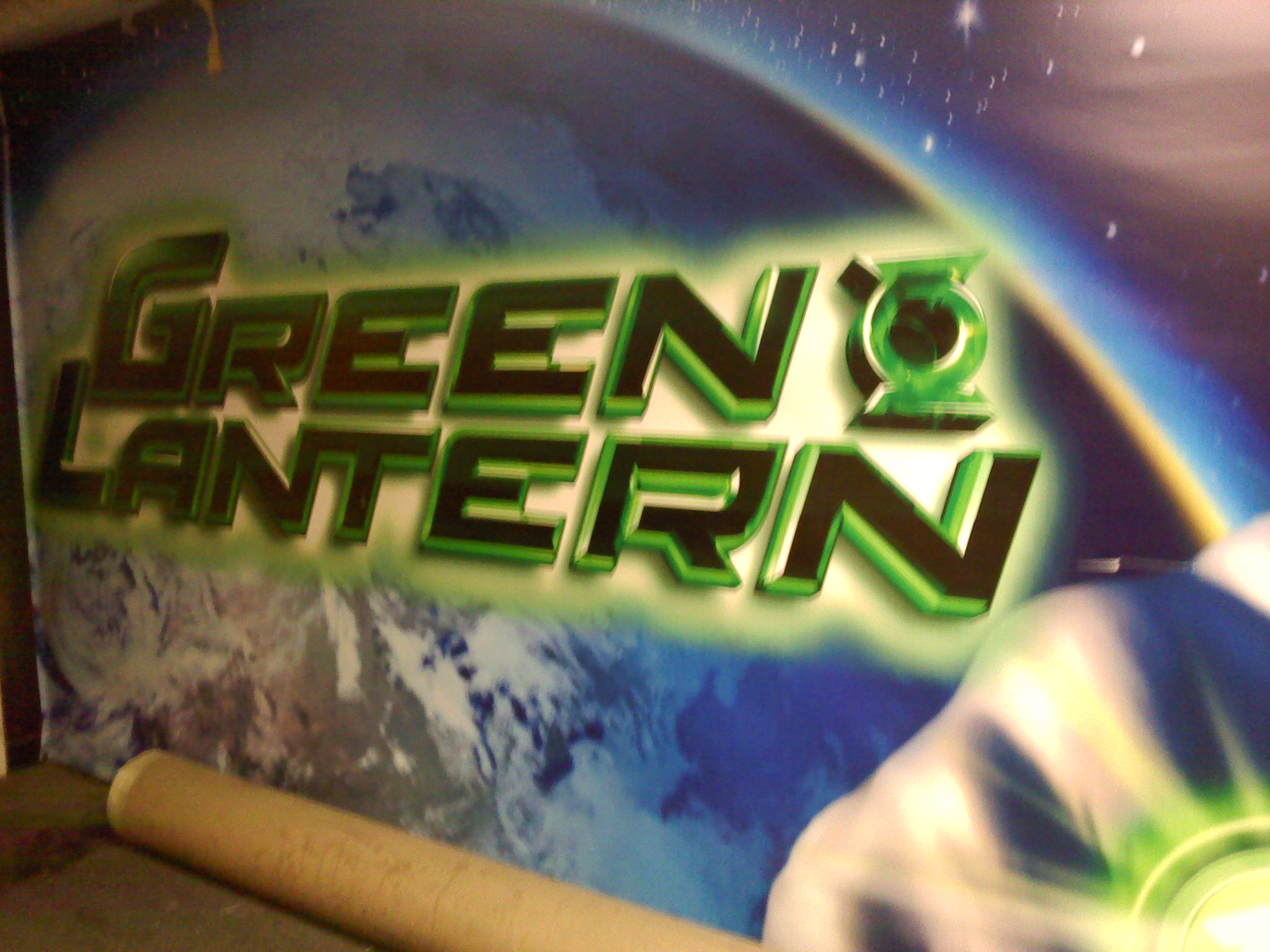  A large Green Lantern display spotted at the Warner Bros. lot by a reader at Bleeding Cool.