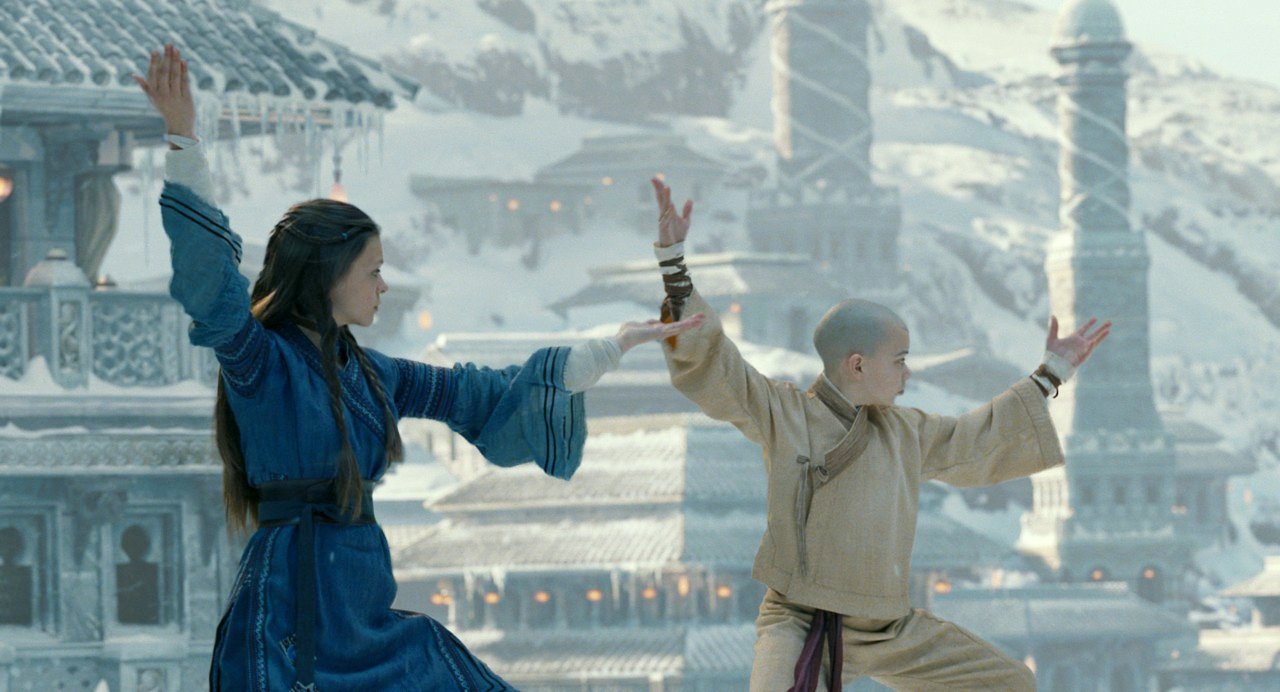  Nicola Peltz stars as Katara and Noah Ringer stars as Aang in Paramount Pictures' &quot;The Last Airbender&quot;.
