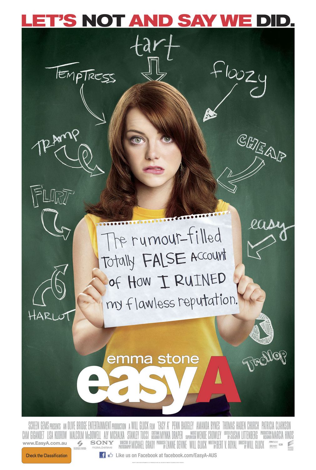  Easy A poster from Australia