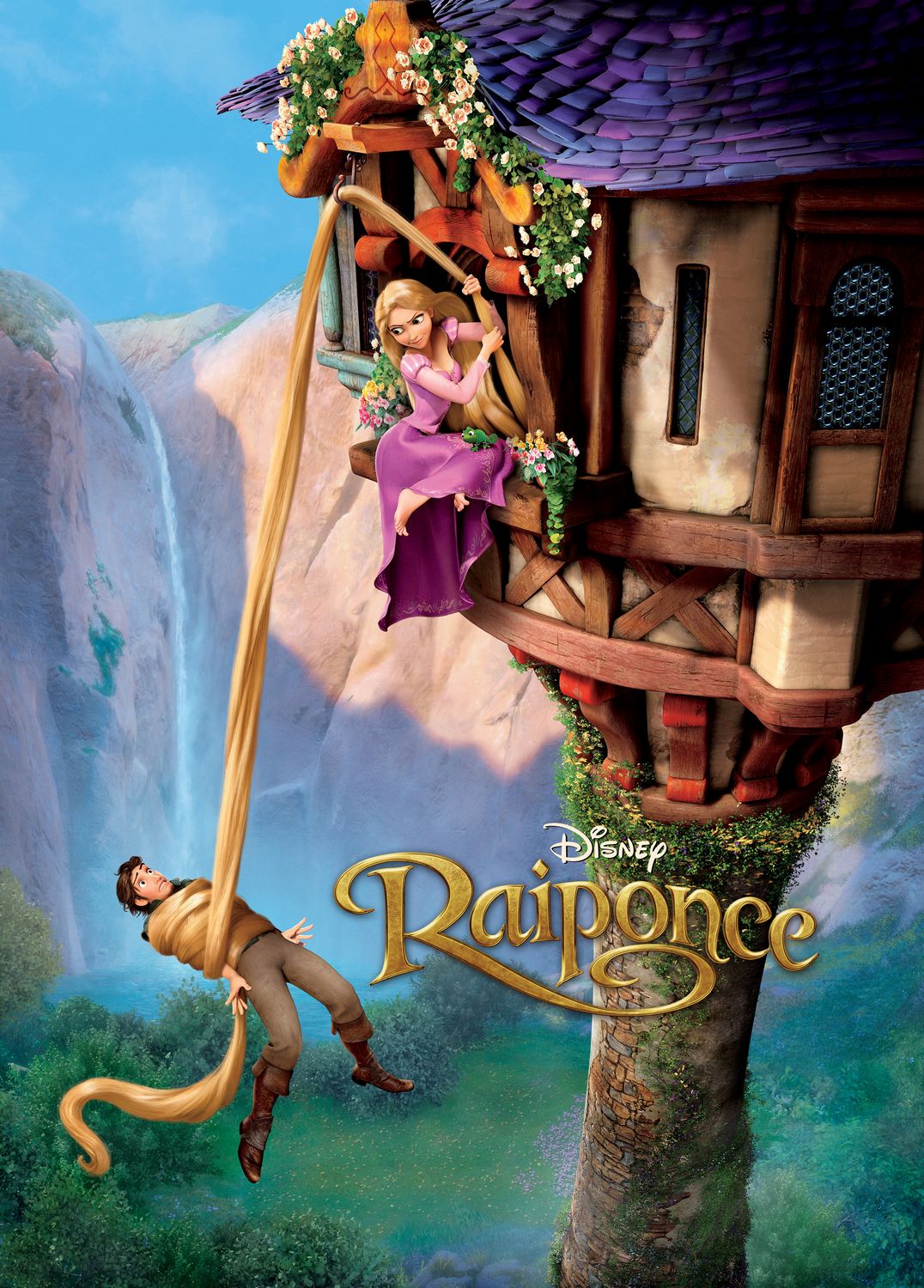 Tangled (Rapunzel) poster from France
