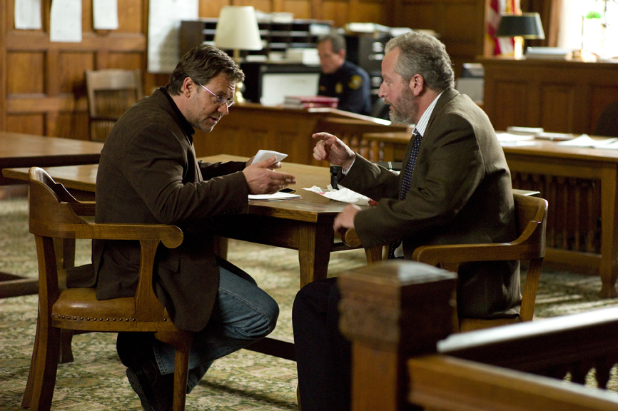  John Brennan (Russell Crowe, left) and Meyer Fisk (Daniel Stern, right) in The Next Three Days. Photo credit: Phil Caruso