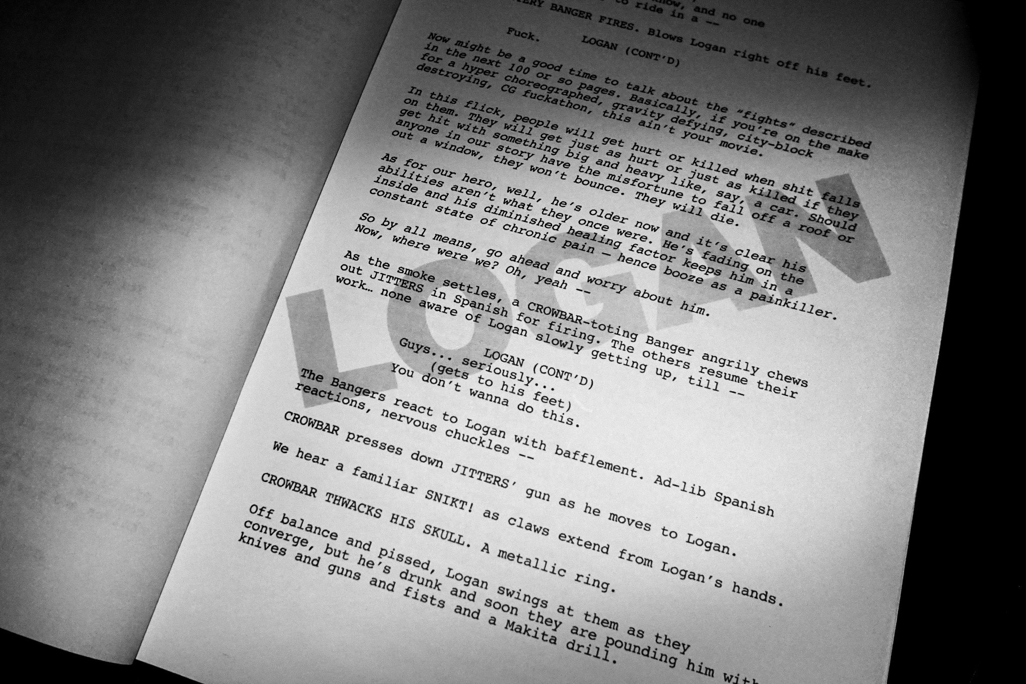  Page 2 of LOGAN Screenplay 