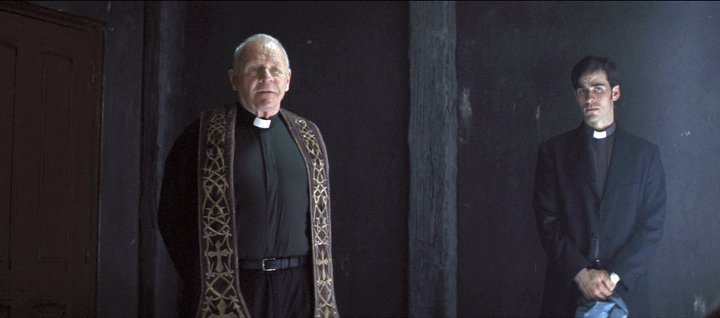  (L-r) ANTHONY HOPKINS as Father Lucas and COLIN O'DONOGHUE as Michael Kovak in New Line Cinemas psychological thriller THE RITE, a Warner Bros. Pictures release. 