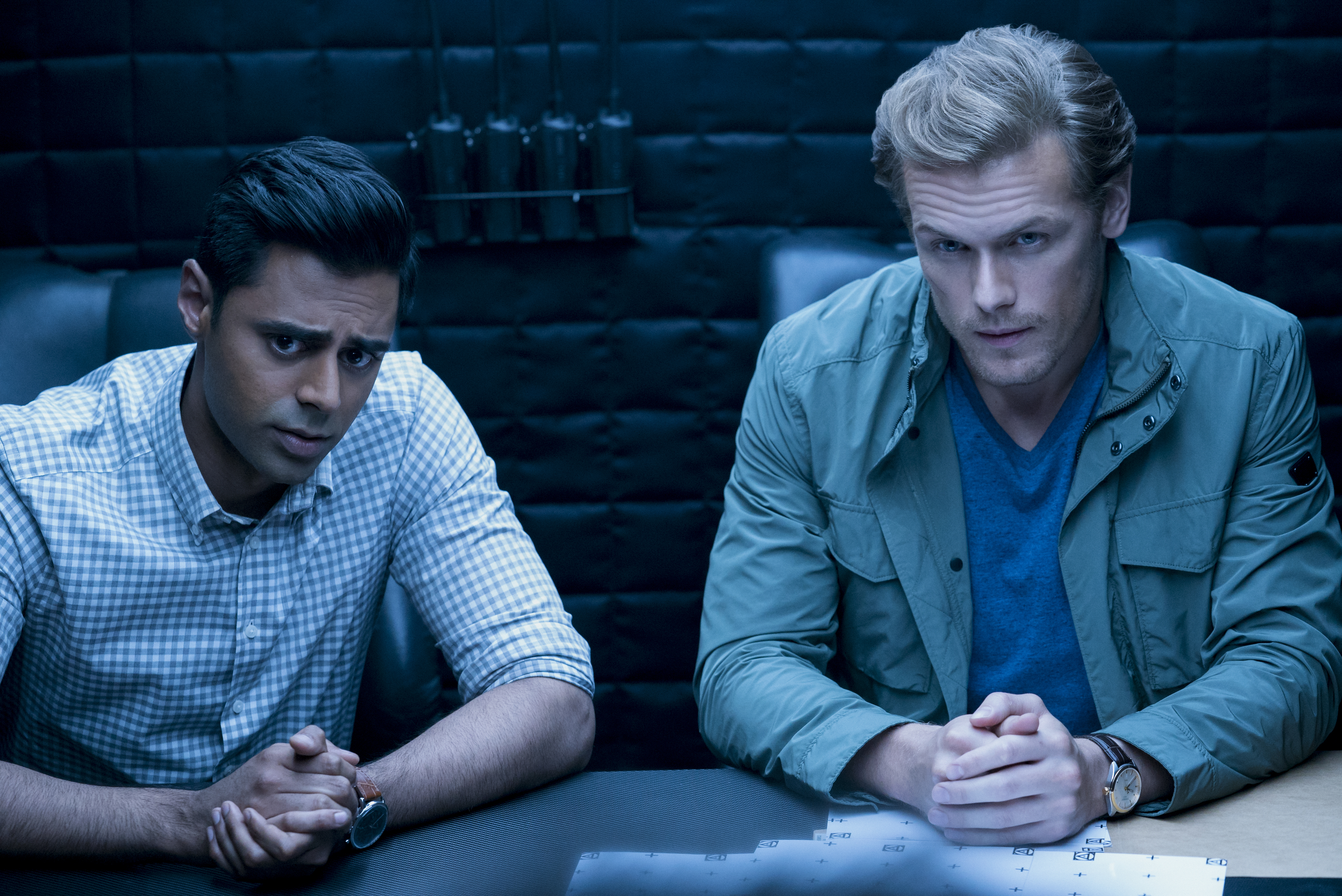  Hasan Minhaj as &quot;Duffer&quot; and Sam Heughan as &quot;Sebastian&quot; in THE SPY WHO DUMPED ME. Photo by Hopper Stone/SMPSP 