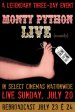 Monty Python Live poster