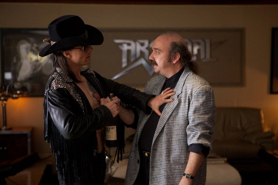  TOM CRUISE as Stacee Jaxx and PAUL GIAMATTI as Paul Gill in New Line Cinema’s rock musical ROCK OF AGES, a Warner Bros. Pictures release. 