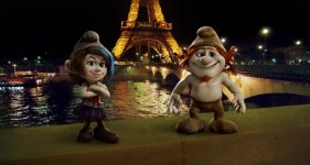 Check out Vexy (left, voiced by Christina Ricci) and Hackus (voiced by JB Smoove) the Naughty Smurf-like creatures created by Gargamel for The Smurfs 2.