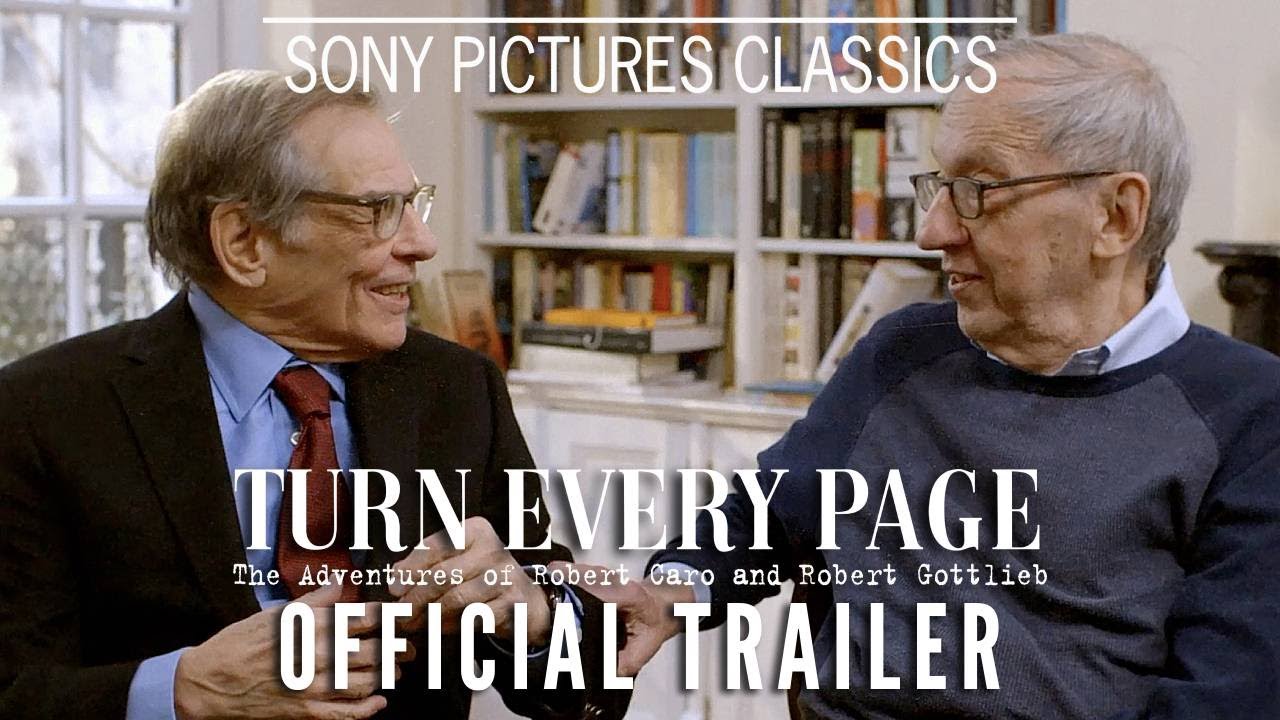 watch Turn Every Page: The Adventures of Robert Caro and Robert Gottlieb Official Trailer
